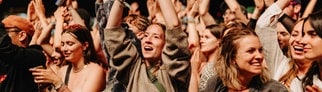 Die Besucherinnen und Besucher beim Campus Festival im Bodenseestadion