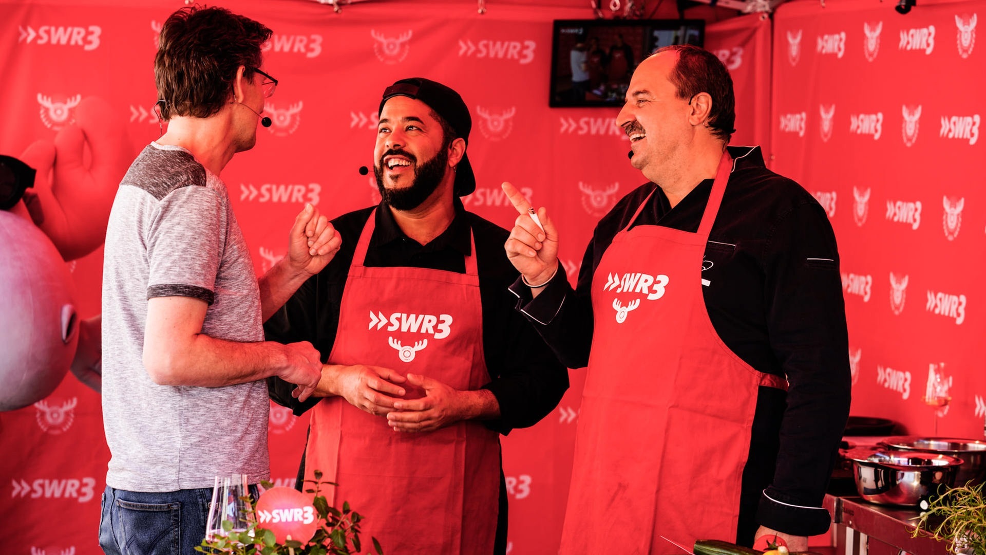 Foto: SWR3 SWR3 Grillparty 2018 mit Johann Lafer und Adel Tawil (Foto: SWR3)