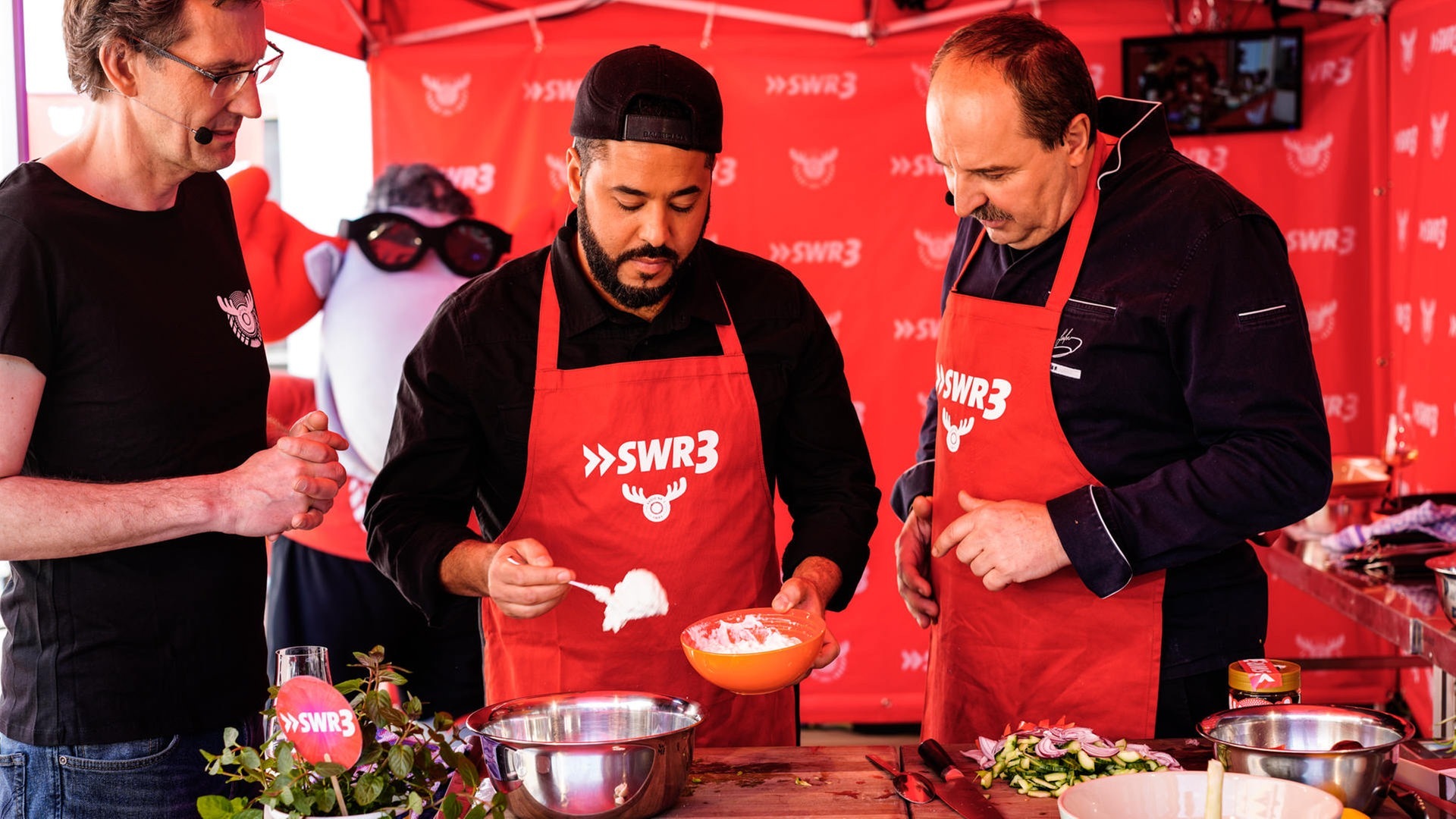 Foto: SWR3 SWR3 Grillparty 2018 mit Johann Lafer und Adel Tawil (Foto: SWR3)