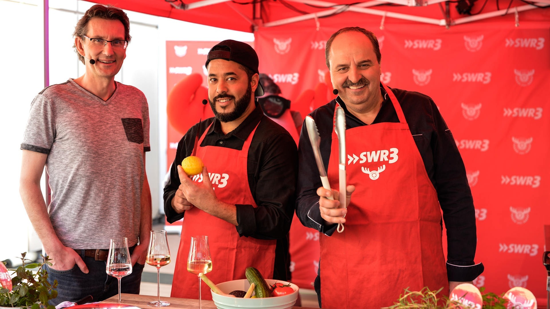 Foto: SWR3 SWR3 Grillparty 2018 mit Johann Lafer und Adel Tawil (Foto: SWR3)