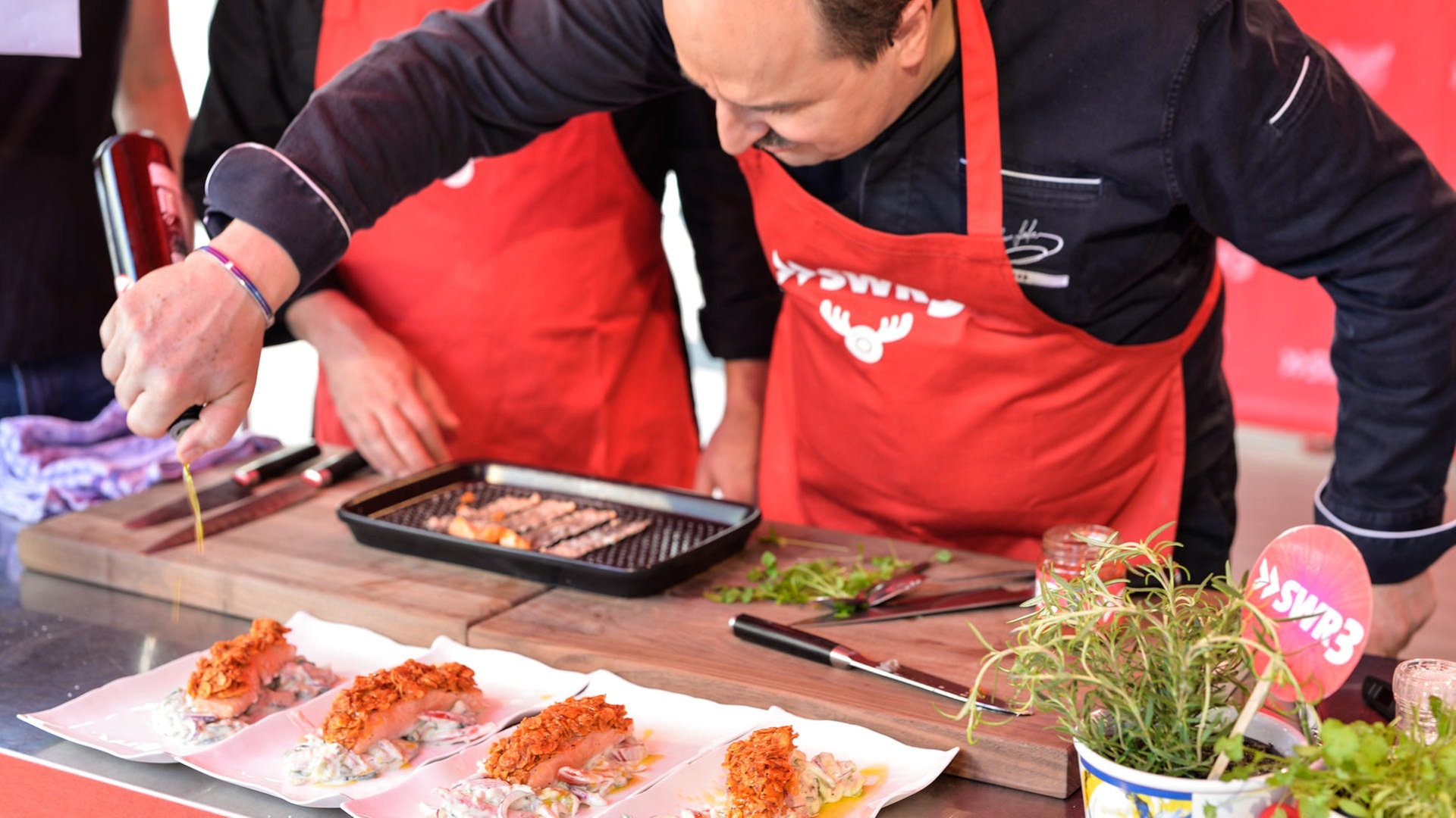 Foto: SWR3 SWR3 Grillparty 2018 mit Johann Lafer und Adel Tawil (Foto: SWR3)