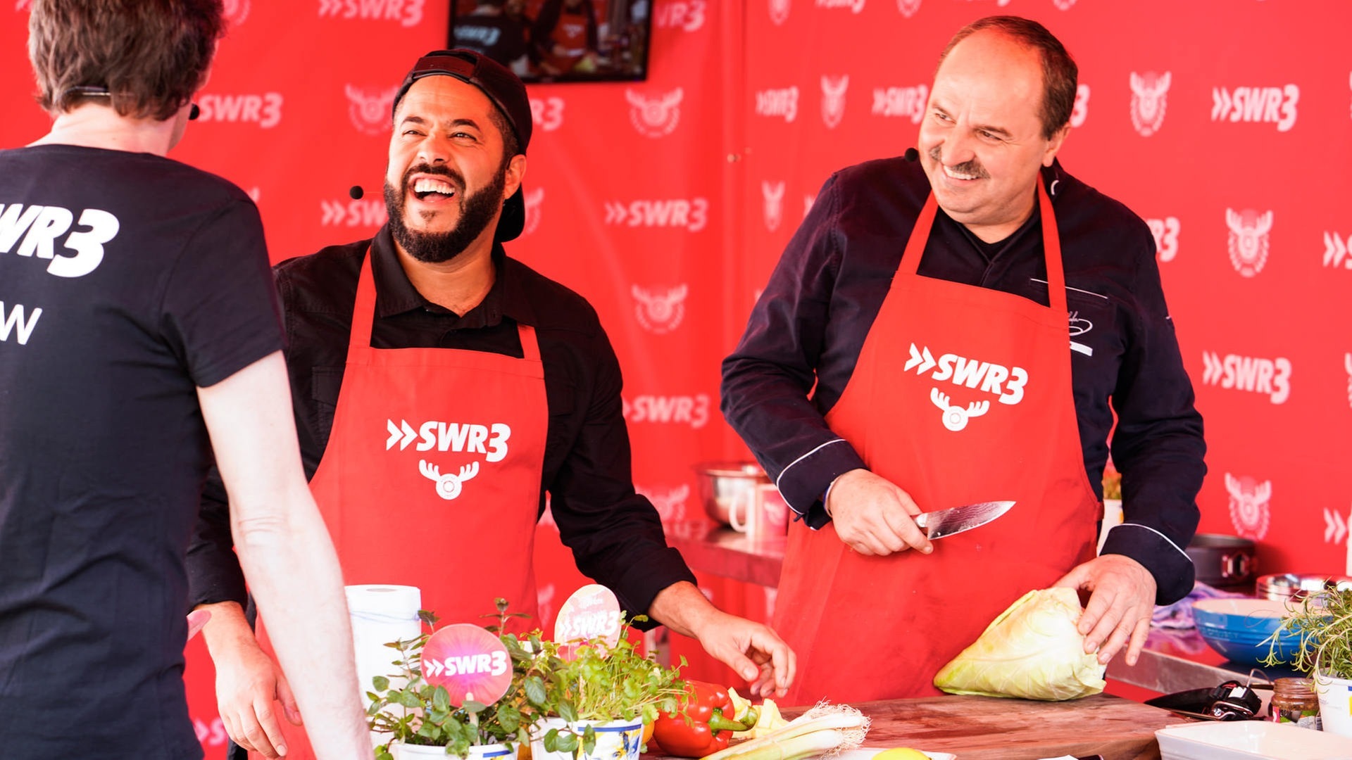 Foto: SWR3 SWR3 Grillparty mit Johann Lafer und Adel Tawil (Foto: SWR3)