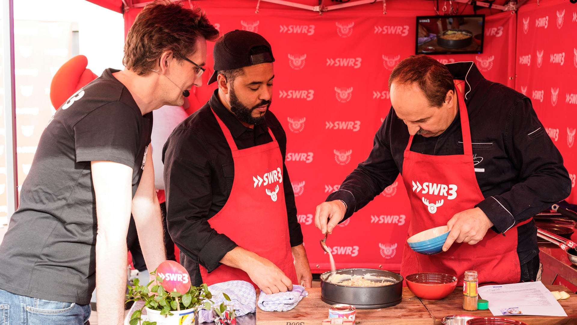 Foto: SWR3 SWR3 Grillparty mit Johann Lafer und Adel Tawil (Foto: SWR3)
