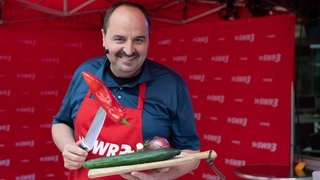 Starkoch Johann Lafer beim großen SWR3 Grillen.