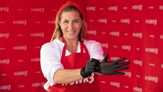 Anni Fresinger macht sich bereit für den Zwischengang!