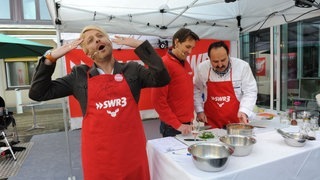 SWR3-Grillmeister Johann Lafer und sein Assistent Ross Antony (Foto: SWR3) SWR3-Grillmeister Johann Lafer und sein Assistent Ross Antony