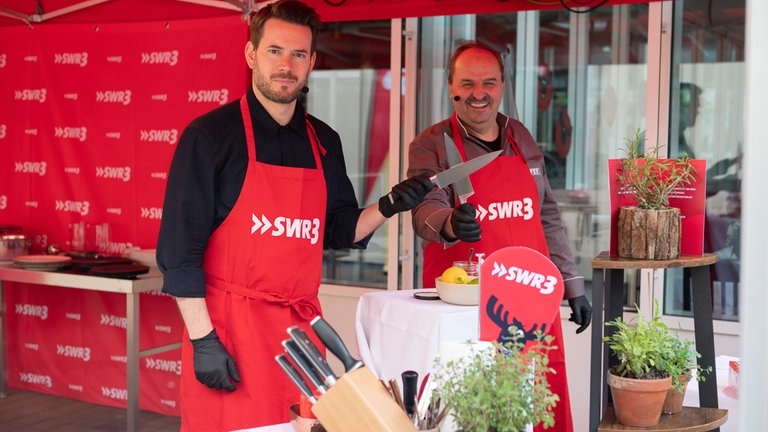 SWR3 Grillen mit Johann Lafer und Johannes Strate am 11. April 2021 (Foto: SWR3, Björn Pados)