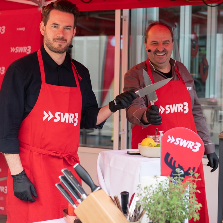 SWR3 Grillen mit Johann Lafer und Johannes Strate am 11. April 2021 (Foto: SWR3, Björn Pados)
