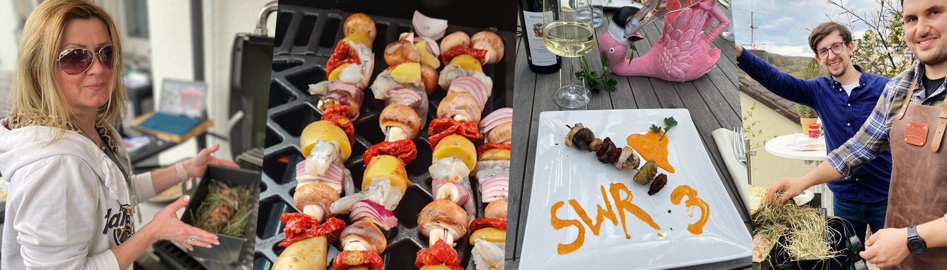 Das große SWR3 Grillen am 11. April 2021 (Foto: SWR3, Collage: Bilder von SWR3-Hörern Lena, Sascha, Gerd und Franzi)