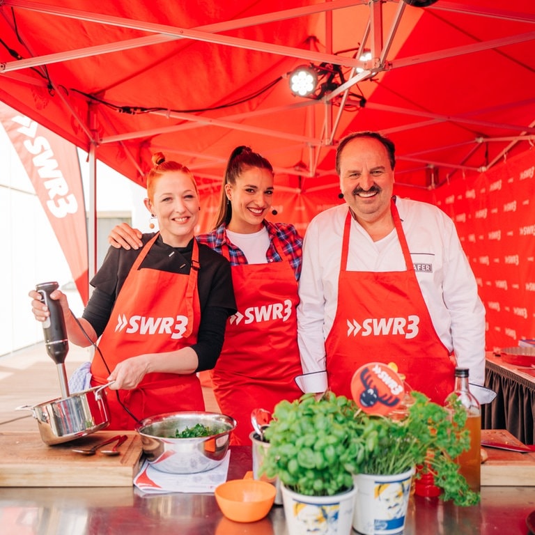 Das große SWR3 Grillen mit Meta Hiltebrand, Johann Lafer und Sally (Foto: SWR3, Niko Neithardt)