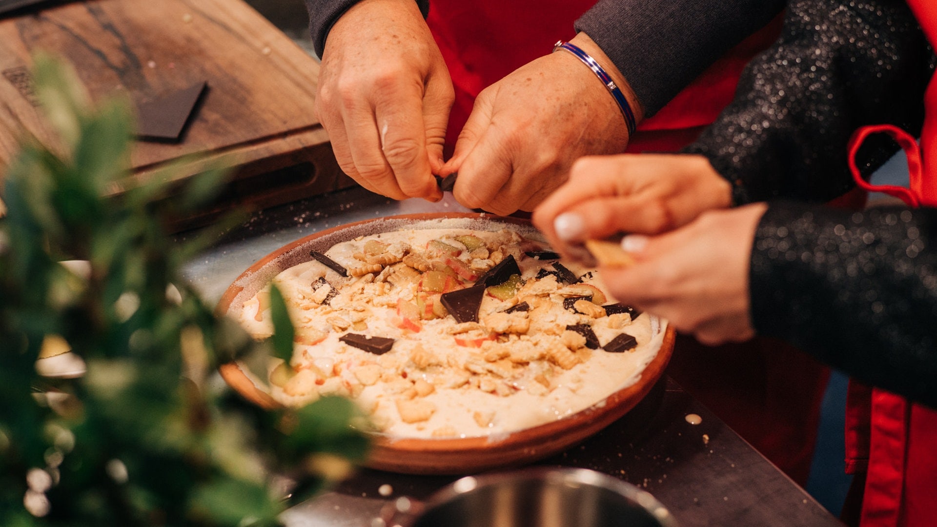 Buttermilch-Quark-Kuchen mit Rhabarber (Foto: SWR3)