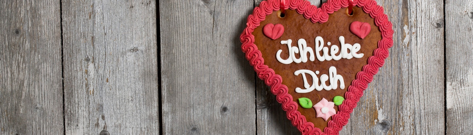 Lebkuchenherz-ich-liebe-dich (Foto: picture-alliance / Reportdienste, picture alliance | CHROMORANGE / Roman Märzinger)