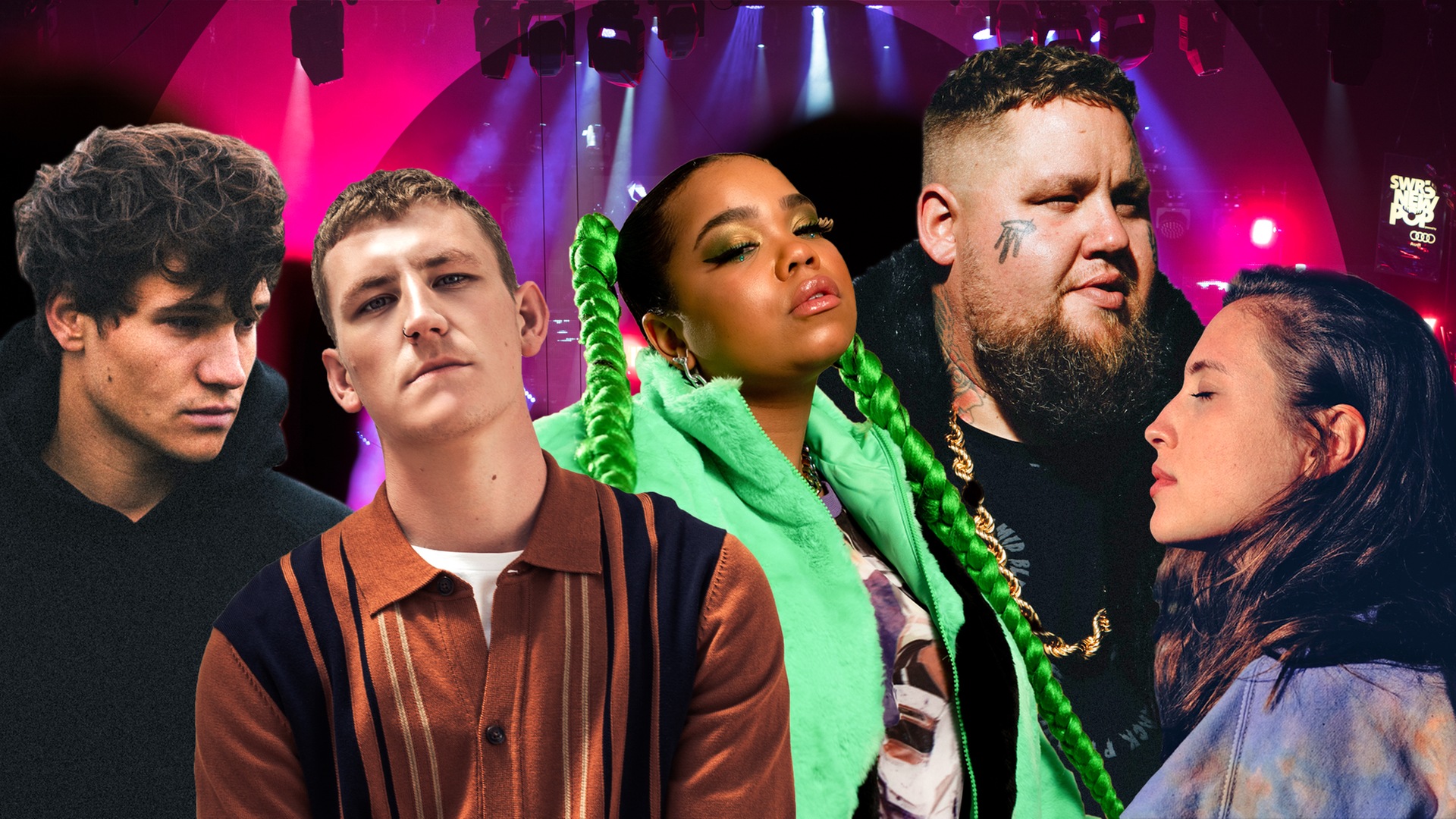 SWR3 New Pop – Das Special 2021 Künstler (Foto: Wincent Weiss: Marvin Ströter, Nathan Evans: Universal Music, Zoe Wees: Universal Music, Rag'n'Bone Man: Fiona Garden, Alice Merton: Paper Plane Records International)