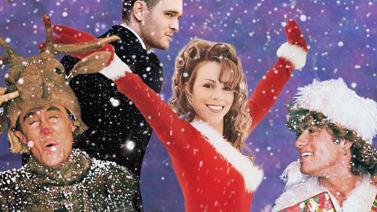 Christmas-Hits von Wham!, Michael Bublè und Mariah Carey (Foto: Sony Music, WMG, Universal Music)