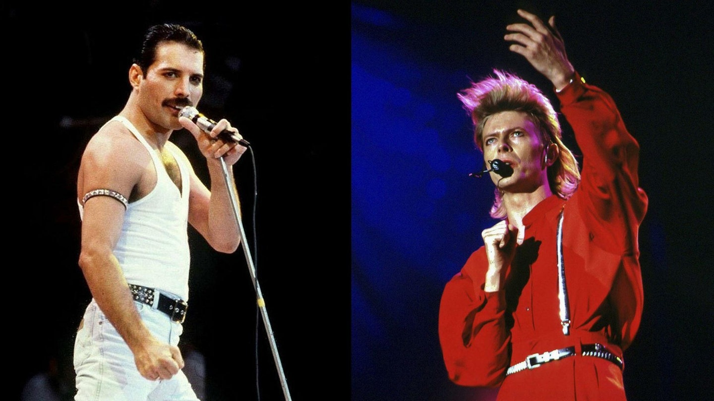 Foto: dpa (Freddie Mercury) & imago (David Bowie) Under Pressure – Queen & David Bowie (Foto: dpa (Freddie Mercury) & imago (David Bowie))