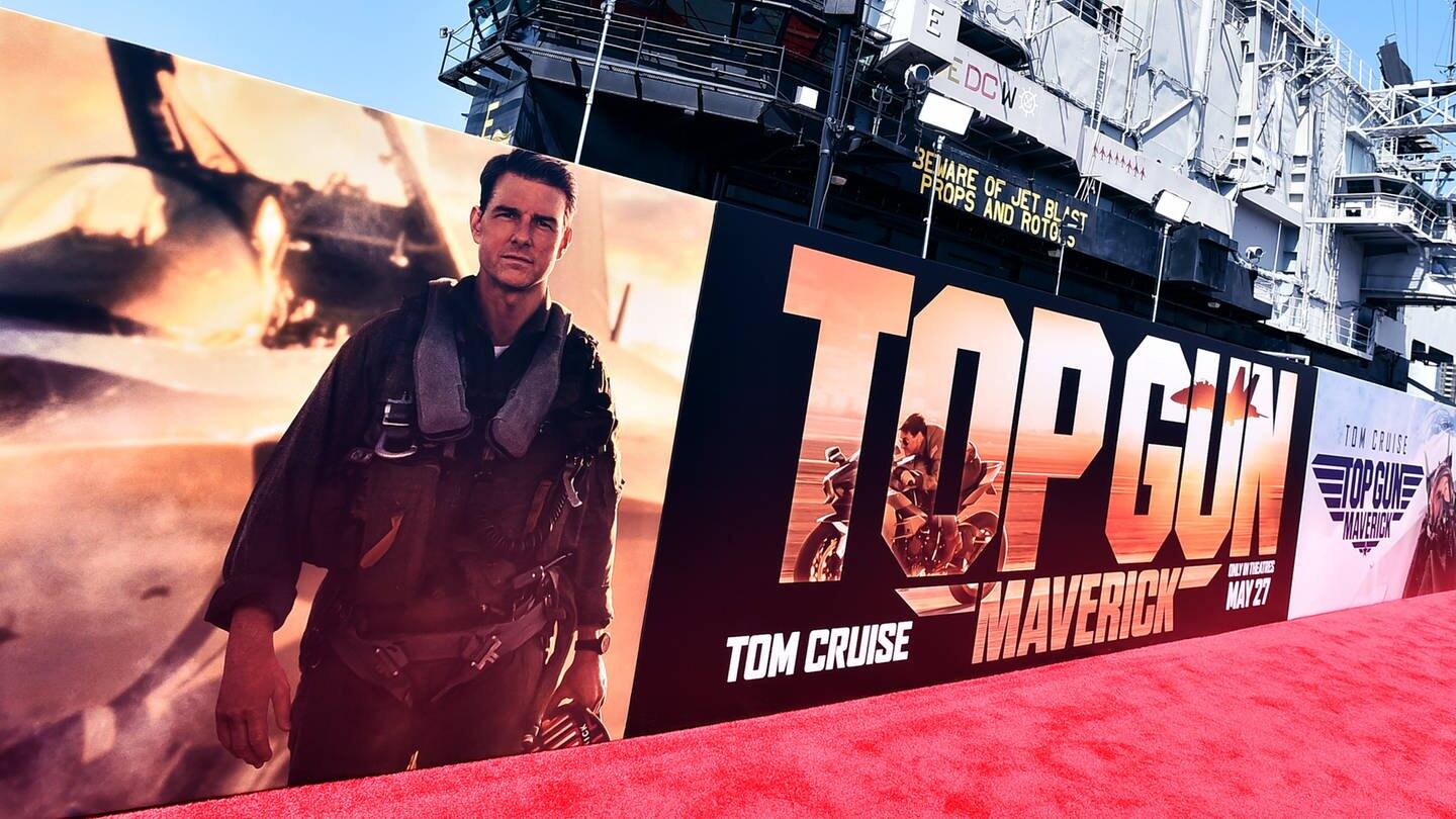 Filmplakat von Top Gun mit Tom Cruise (Foto: picture-alliance / Reportdienste, picture-alliance)