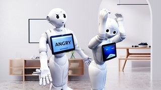 Roboter streiten