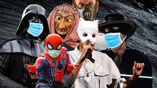 Darth Vader, Spiderman und Cro tragen weiterhin Maske