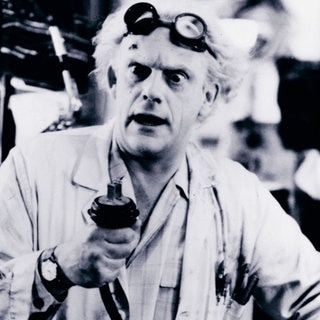 Wissenschaftler Doc Brown aus Zurück in die Zukunft