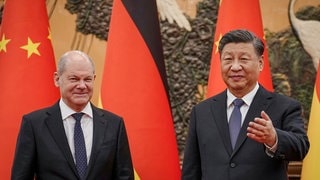 Olafs erste PK in Peking