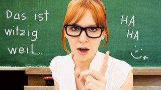 Lehrerin gibt Nachhilfe bei Witzen