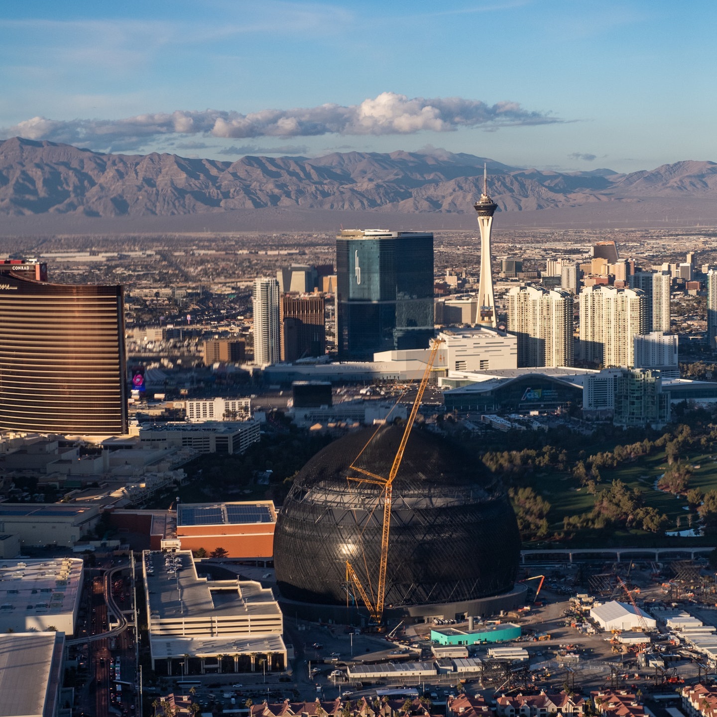 Foto: picture-alliance / Reportdienste, Picture Alliance Die The Sphere Konzerthalle in Las Vegas (Foto: picture-alliance / Reportdienste, Picture Alliance)