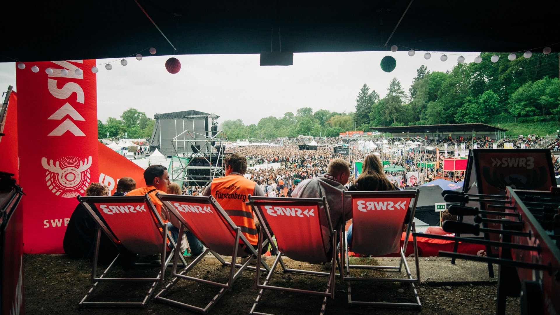 SWR3-Lounge beim Campus Festival 2023 in Konstanz (Foto: SWR3, Niko Neithardt)