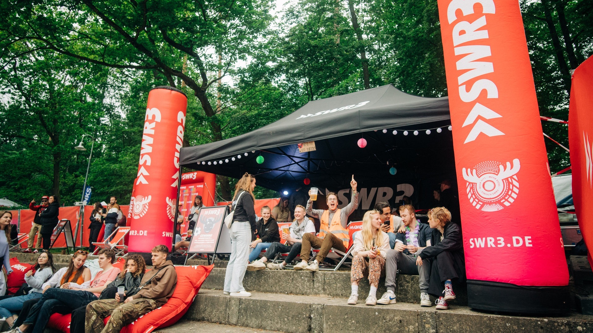 Foto: SWR3, Niko Neithardt SWR3-Lounge beim Campus Festival 2023 in Konstanz (Foto: SWR3, Niko Neithardt)