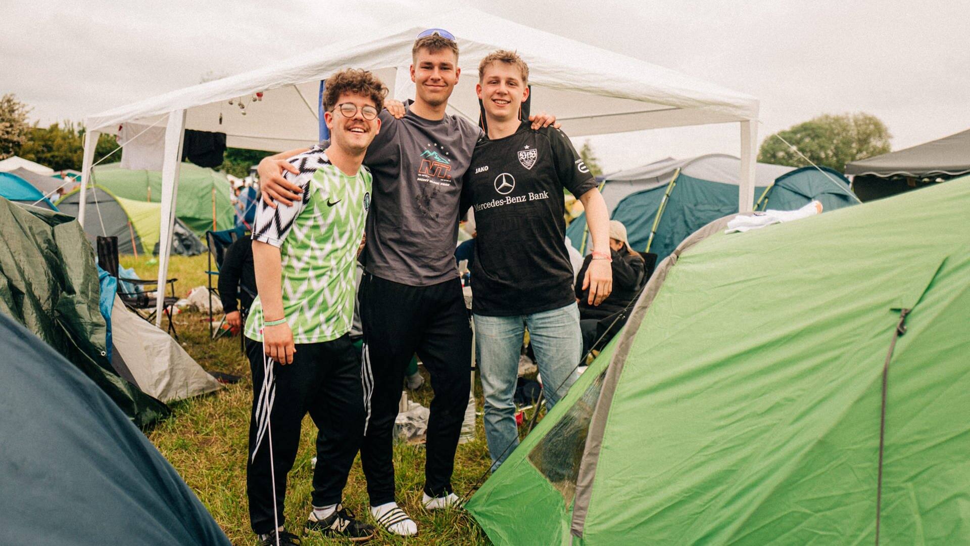 Campus-Festival-Besucher beim Campen (Foto: SWR3, Niko Neithardt)