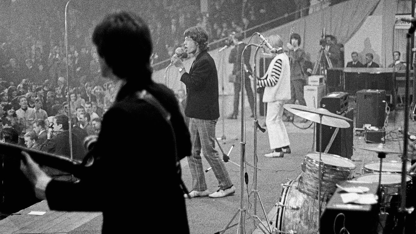 Foto: Willi Hänscheid Die Rolling Stones 1965 bei einem Auftritt in Münster (Foto: Willi Hänscheid)