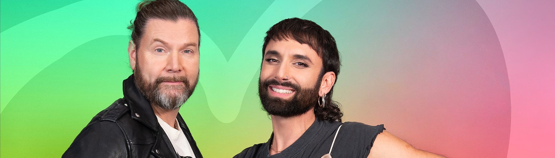 Rea Garvey und Conchita Wurst, sie suchen in der Serie „Ich will zum ESC!“ nach Talenten (Foto: André Kowalski)