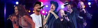 Die Sängerin RIhanna, der Sänger Mark Forster, Anthony Kiedis – Frontman der Red Hot Chili Peppers, Die Fantastischen Vier