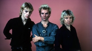 Stewart Copeland, Sting und Andy Summers von der Band The Police 1982