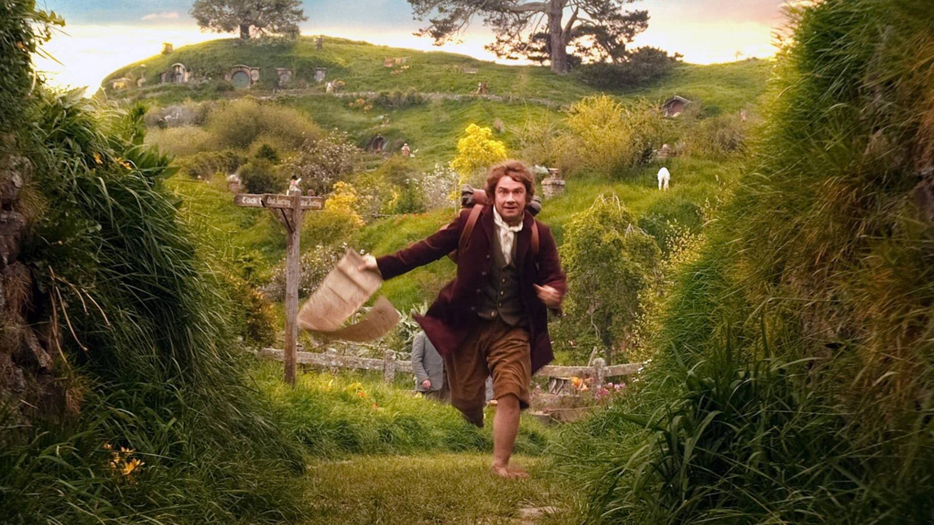 Bilbo Beutlin (Der Hobbit) rennt (Foto: IMAGO, Cinema Publishers Collection)