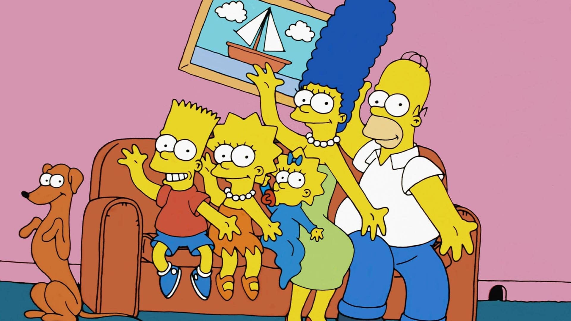 Familie Simpson auf dem Sofa (Foto: IMAGO, Allstar)