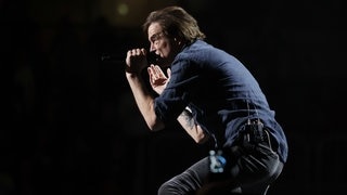 Sänger Campino von Die toten Hosen bei einem Tour-Konzert
