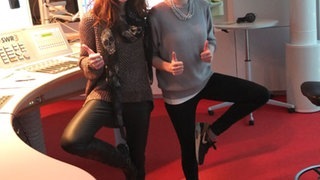 Leslie Clio mit Moderatorin Nicole Köster im SWR3-Studio (Foto: SWR3) Leslie Clio mit Moderatorin Nicole Köster im SWR3-Studio