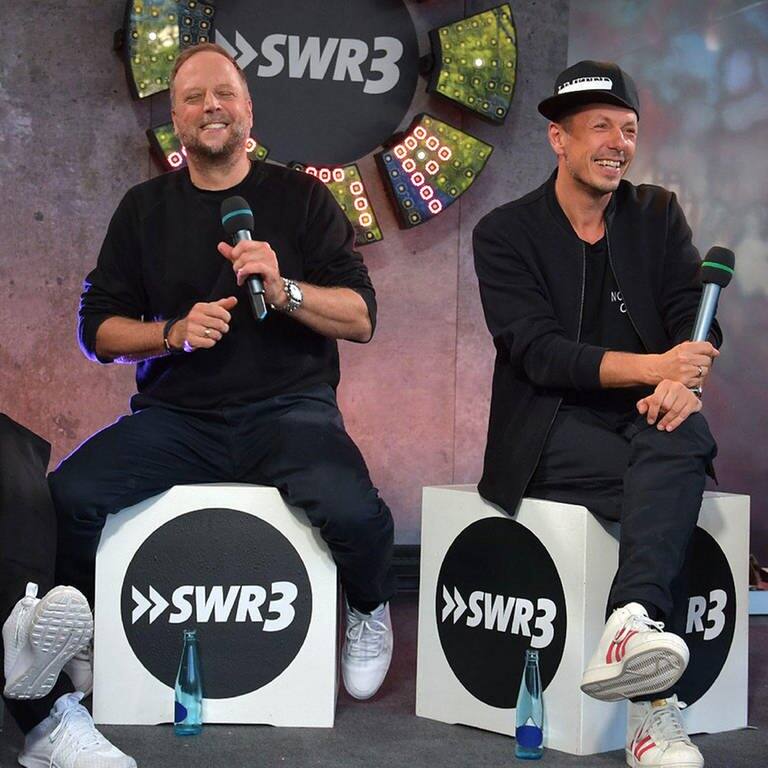 Die Fantastischen Vier beim Star-Talk beim New Pop Festival 2019 (Foto: SWR3)