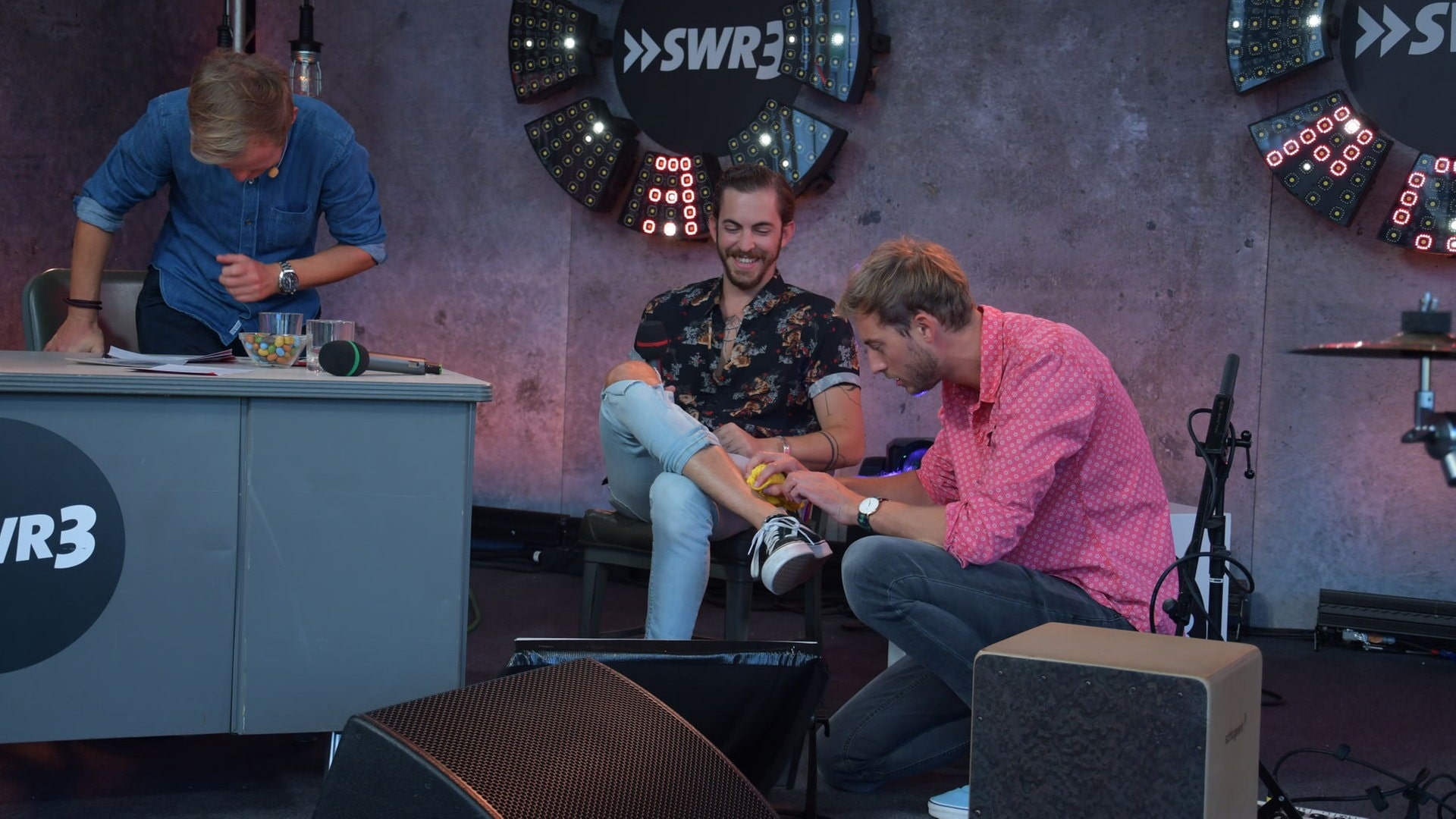 Foto: SWR3 Dennis Lloyd beim Star-Talk beim New Pop Festival 2019 (Foto: SWR3)