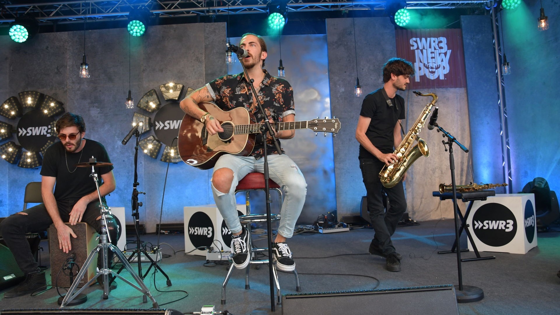 Foto: SWR3 Dennis Lloyd beim Star-Talk beim New Pop Festival 2019 (Foto: SWR3)