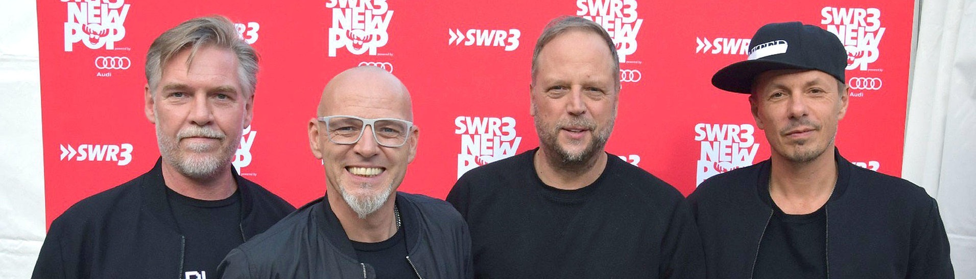 Die Fantastischen Vier beim Star-Talk beim New Pop Festival 2019 (Foto: SWR3)