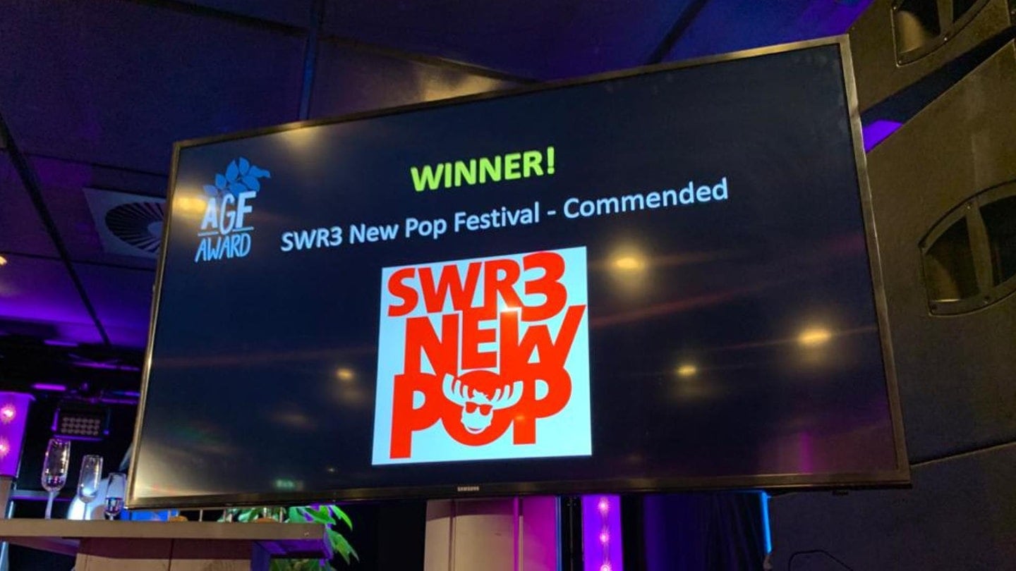 New Pop:: A Greener Festival Award (Foto: SWR3)