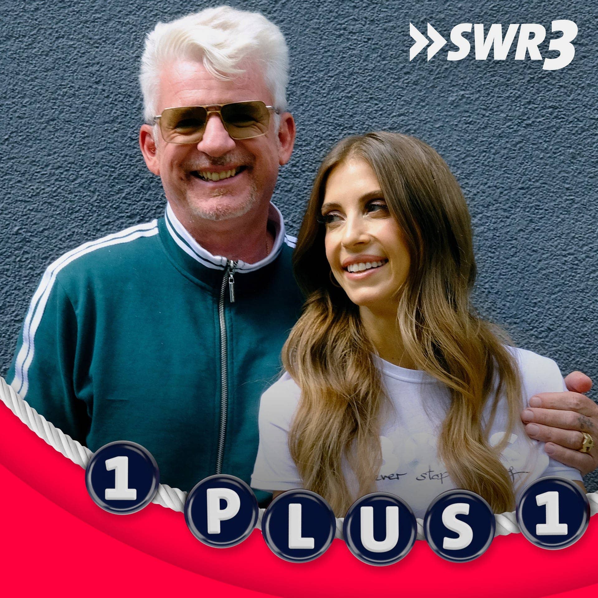 1 Plus 1 Podcast mit Heinz Strunk und Cathy Hummels (Foto: SWR3)