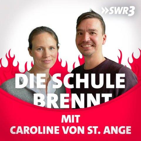 Caroline von St. Ange und Bob Blume vor Flammen (Foto: SWR3)