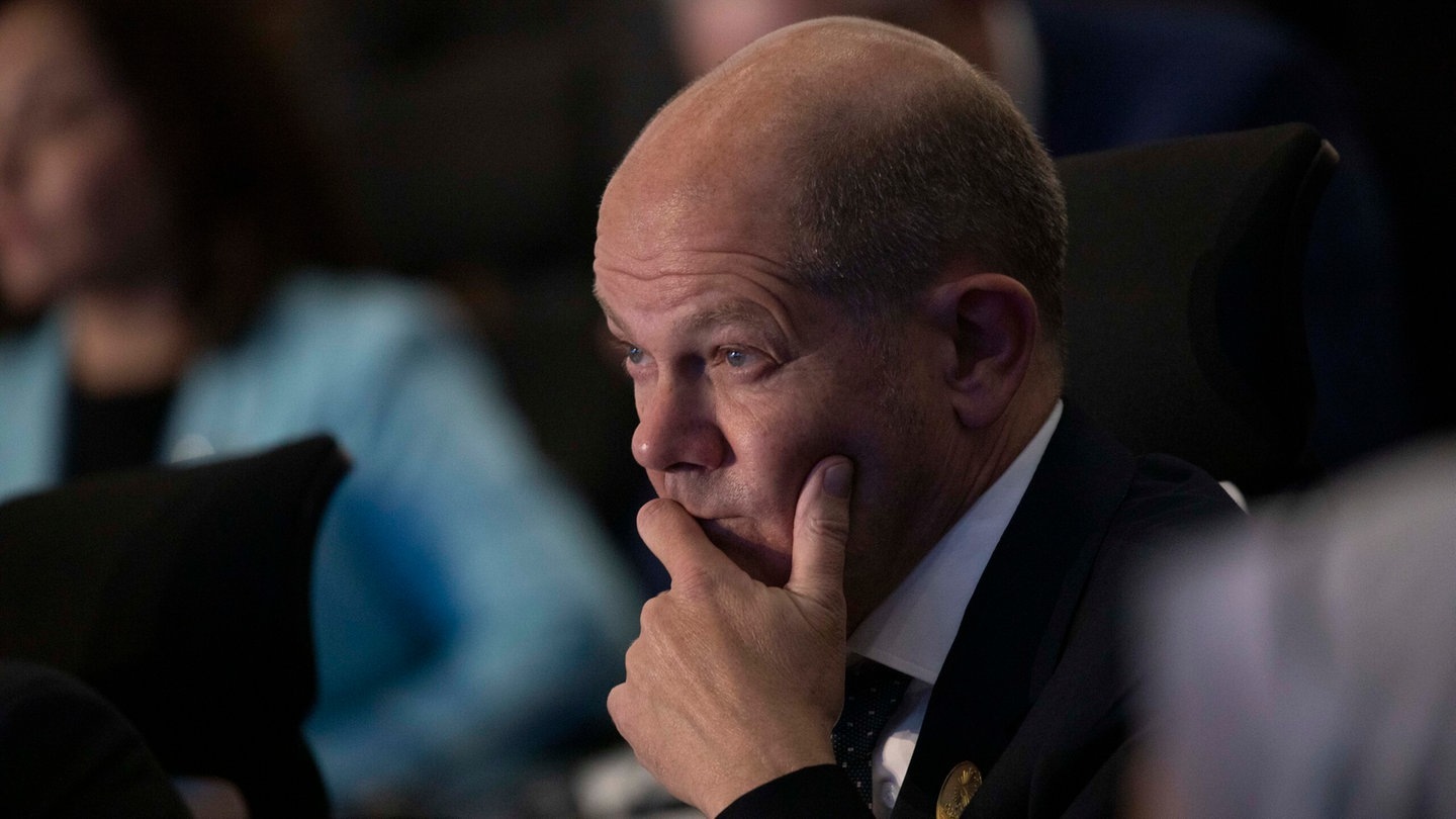 Foto: picture-alliance / Reportdienste, Gehad Hamdy Olaf Scholz beim Philosophie-Festival (Foto: picture-alliance / Reportdienste, Gehad Hamdy)