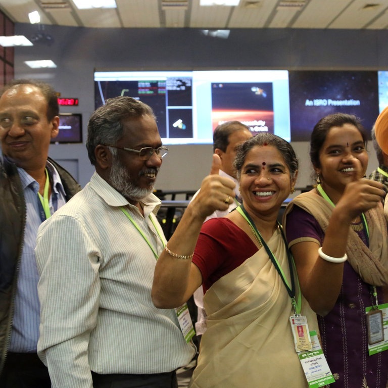 Houston, mir haben Inder auf dem Mond (Foto: picture-alliance / Reportdienste, Aijaz Rahi)