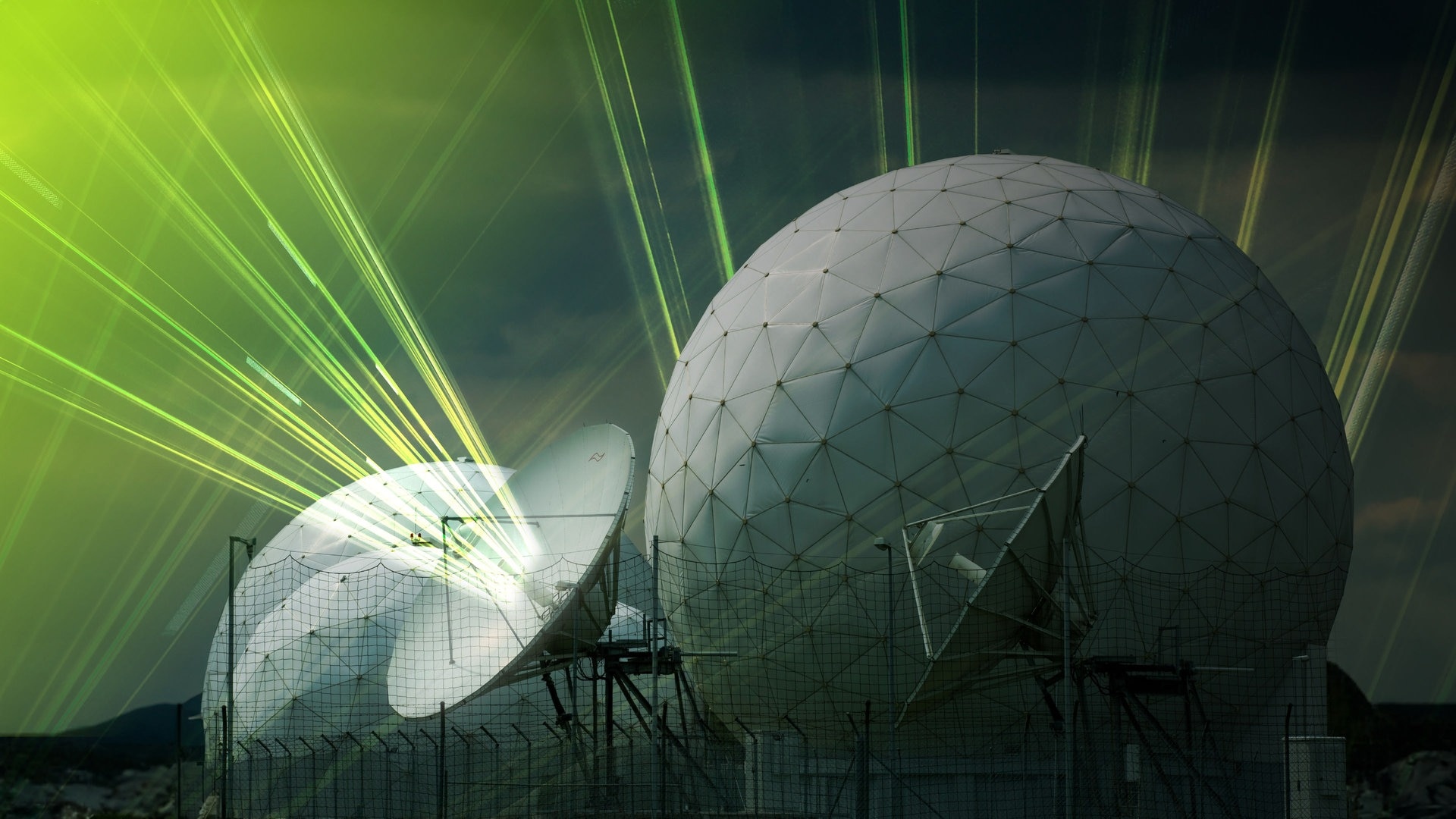 Dark Matters, Staffel 2 Banner, Abhöranlage mit Datenströmen. (Foto: SWR3, rbb / SWR3 / BND / realgestalt)