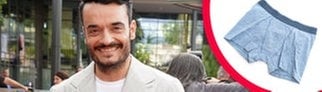 Giovanni Zarella und seine Unterhose für Giulia Becker