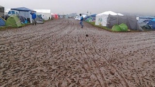 Zeltplatz bei Rock am Ring (Foto: Screenshot: instagram.com/with_diamonds) Zeltplatz bei Rock am Ring