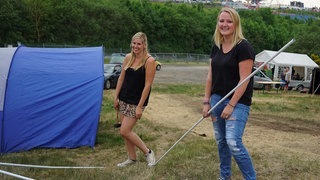 Vor der Party ist nach dem Aufbau (Foto: SWR / Marcel Hildmann) Vor der Party ist nach dem Aufbau